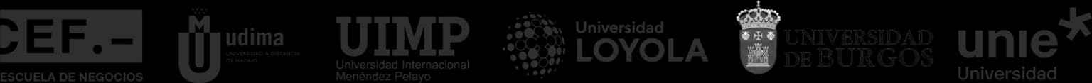 Logotyper för universitetsinstitutioner som samarbetar med Dexter Global Finance